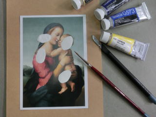 絵画の保存修復作業29