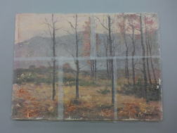 絵画の保存修復作業11