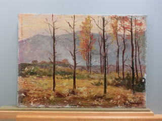 保存修復終了 絵画の保存修復作業28