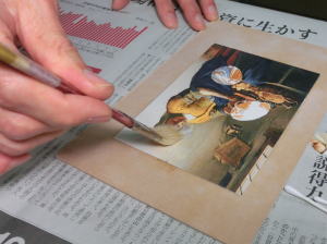 絵画の保存修復作業39