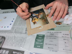 絵画の保存修復作業38