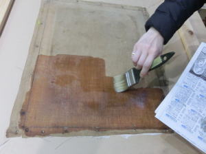絵画の保存修復作業36