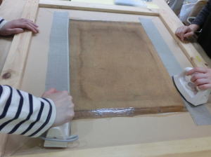 絵画の保存修復作業37
