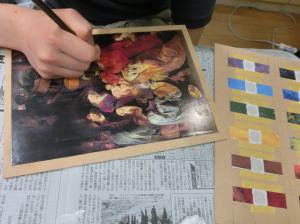 絵画の保存修復作業36