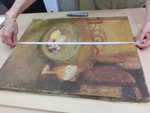 絵画の保存修復作業37