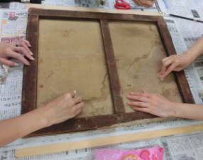 絵画の保存修復作業38
