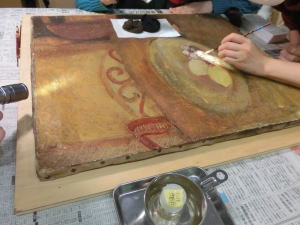 絵画の保存修復作業39