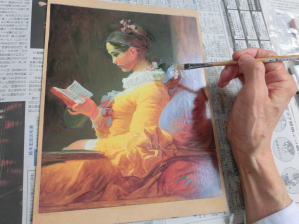 絵画の保存修復作業36