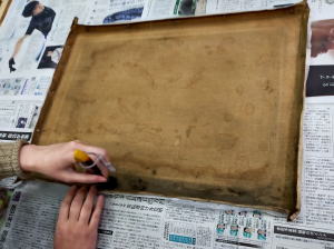絵画の保存修復作業37