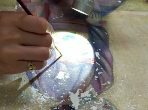 絵画の保存修復作業38