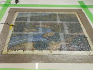 絵画の保存修復作業37